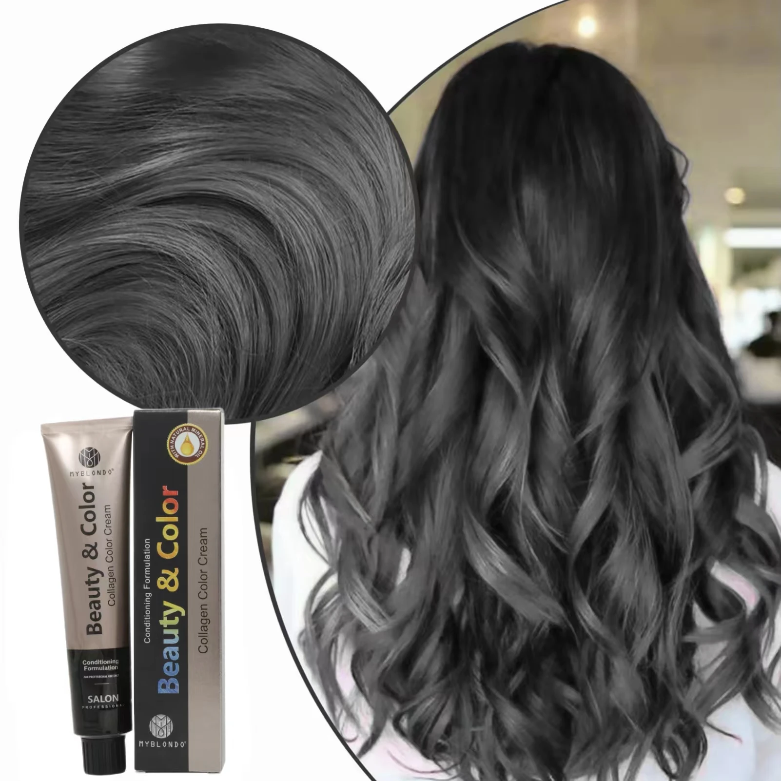 China Manufacturer 100ML Dye Cream Directly Supply Permanent Fashionable Hair Color for Beauty Salon