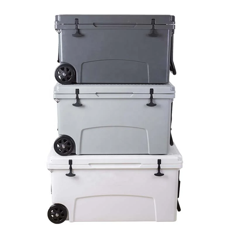 BENFAN 75QT Middle Size Food Grade Materials Ice Chest Chilly Bin Cool Box Wheeled Coolers