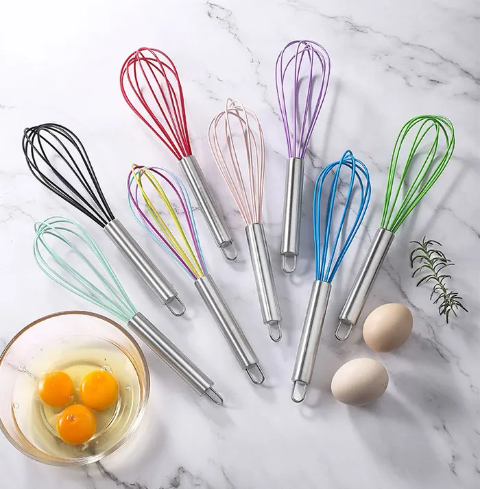 Hot Selling Food Grade Silicone Balloon Egg Beater Whisk Mixer Blender