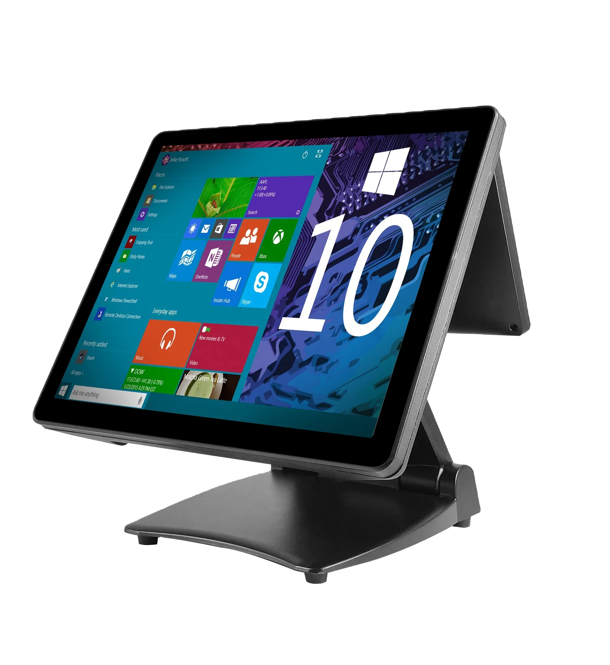 Самый популярный все-в-одном Windows 10 Pro сенсорный экран Pos система розничная продажа кассовый аппарат с программным обеспечением легкий доступ к терминалу