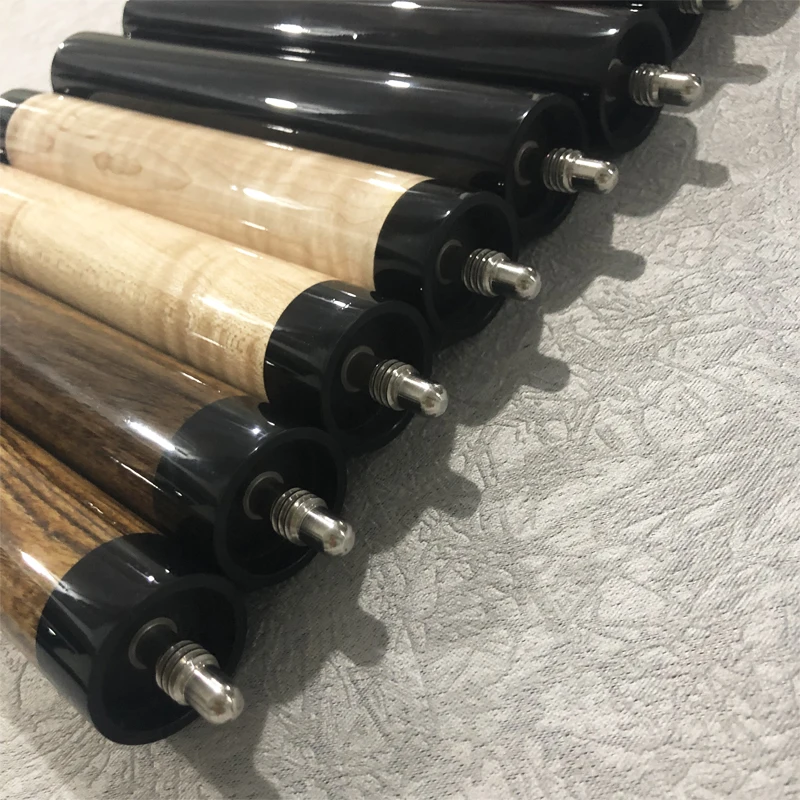 Изготовленный На Заказ совместных 8 дюймов эбенового дерева вьющиеся клена кий расширение карамболь удлинитель для кия