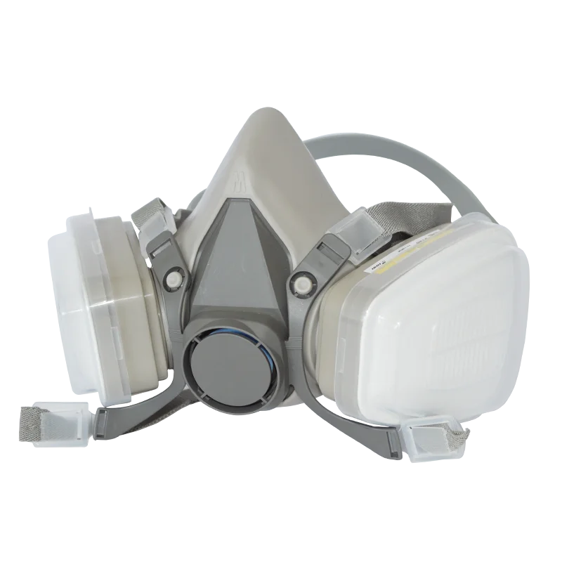 6200 Half Face Gas Mask Automotive Painting Respirator with high precision For Metal Processing