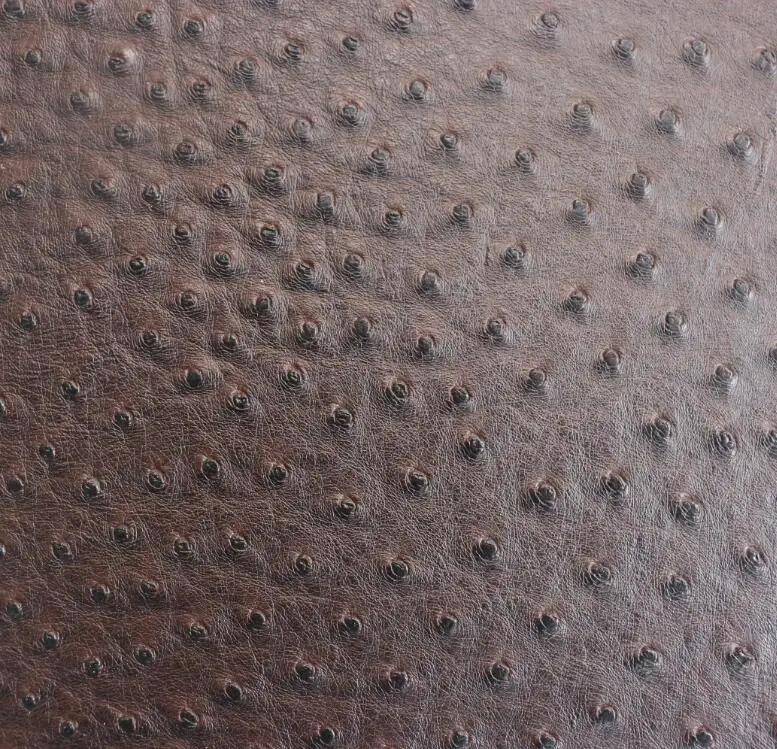 
popular ostrich grain Frosted surface faux leather for hangbags leatherette rolls Smooth and delicate Ostrich touch face 