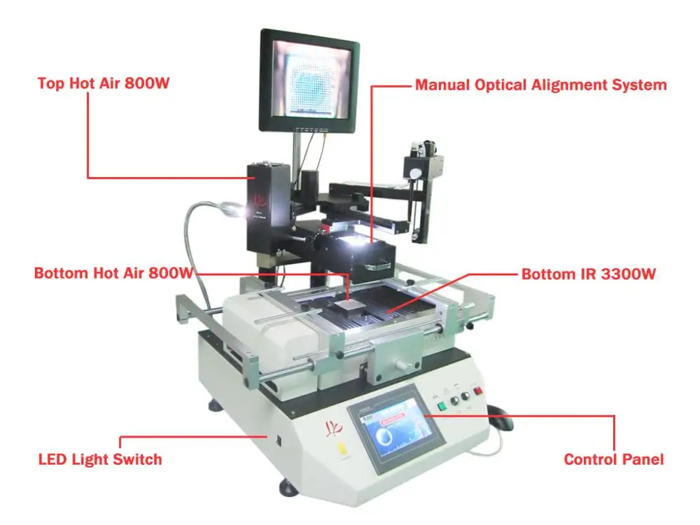 LY SV550C Bga rework station widely used in LCD TV boards,laptop boards and server boards repair