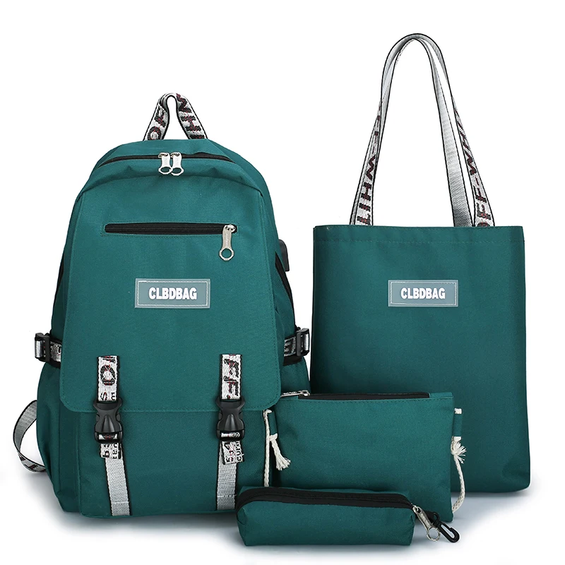 CLBD 2023New four pieces set backpack school bags for kidsLarge-capacity backpack for fallow sac a dos scolaire