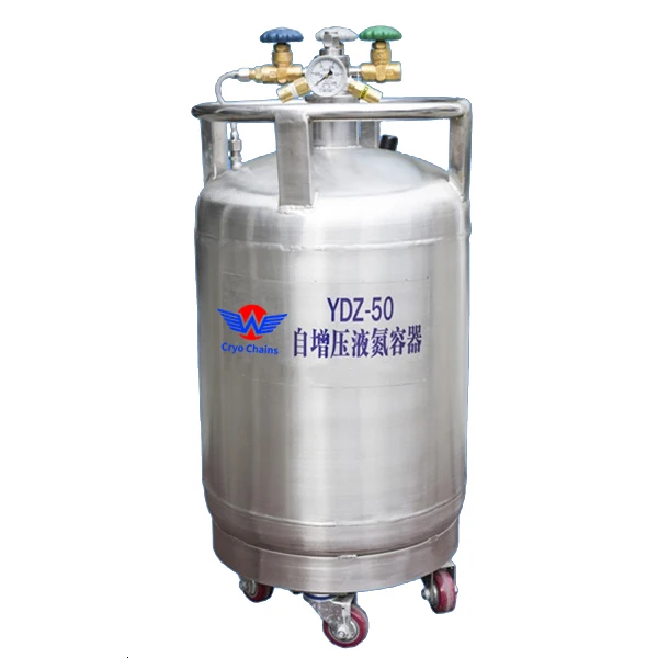 CE Certified YDZ 300 Liter Low Pressure Liquid Nitrogen Filling Tank For Cryosauna