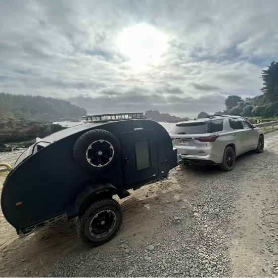 ONLYWE custom off road lightweight teardrop trailer manufacturers best small 2 bedroom pull behind rv campers trailer for sale