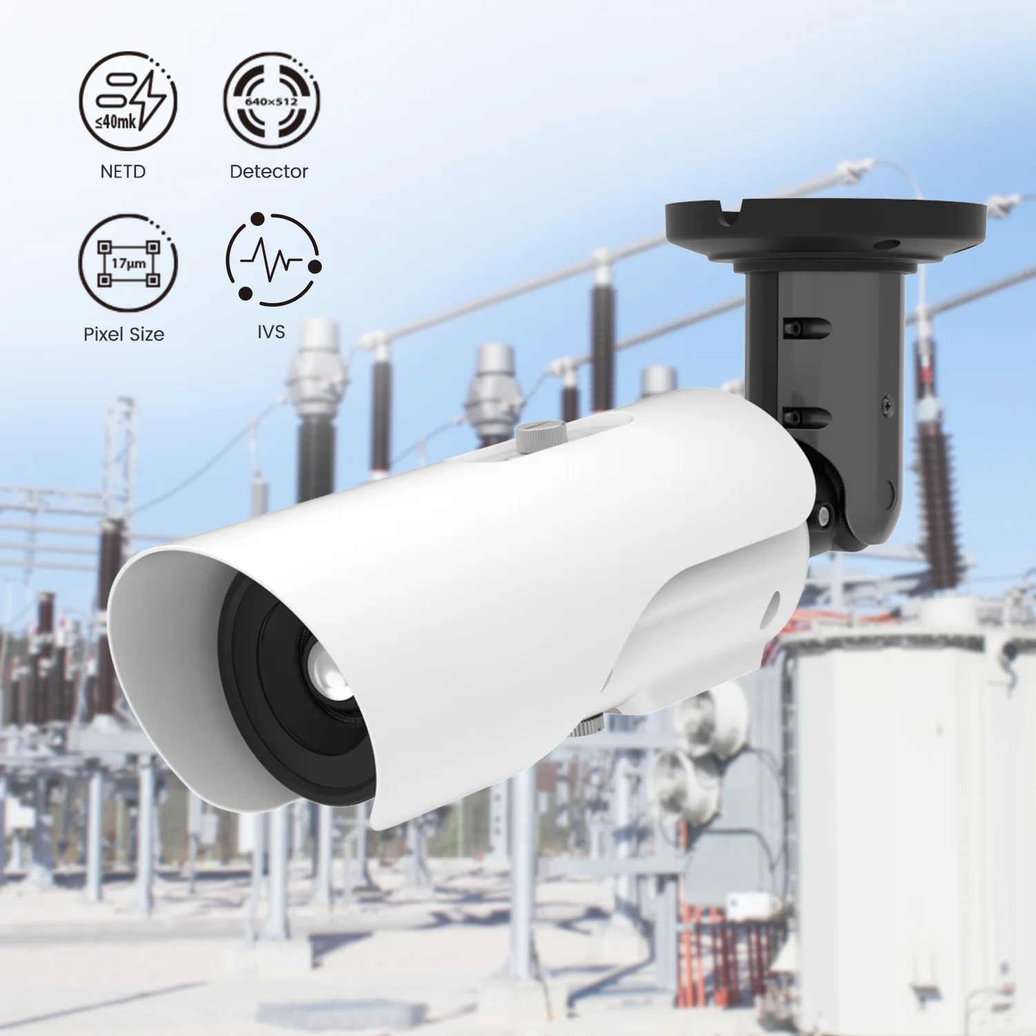 SDK 24/7 промышленный датчик температуры тепловизионный детектор камера контроля для