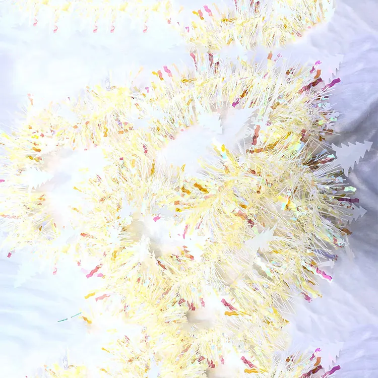 Christmas Tinsel Tree Hanging Decorations Tinsel Garland rattan ornaments