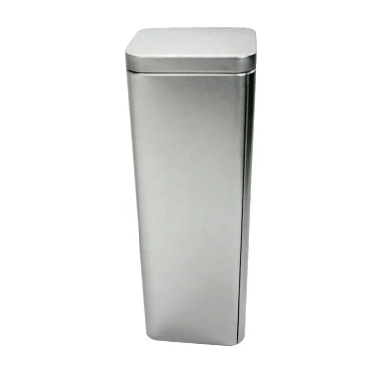 plain or custom brand tea packaging tin box metal tin boxes for tea storage metal tinplate tea caddy airtight plug lid