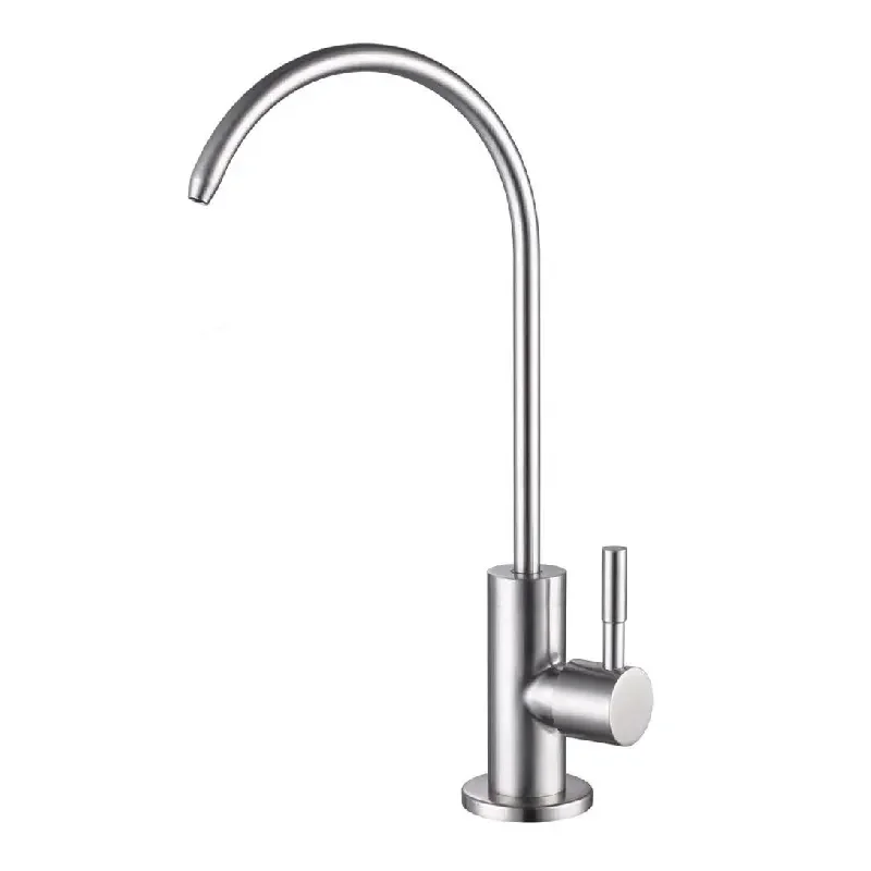 High Quality 304 Stainless Steel Brushed Kitchen Sink Reverse Osmosis Filter Lead-Free Drinking Purifier Ro Water Faucet
