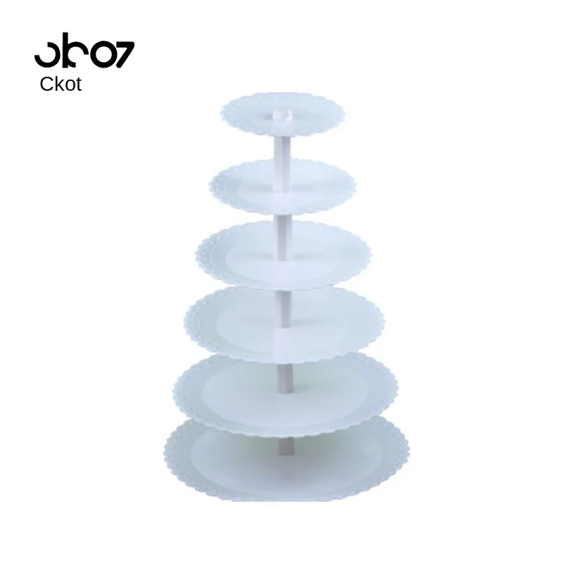 Thousand group seiko 6 layer plastic cake wedding cake aircraft six assembly detachable shelving shelf