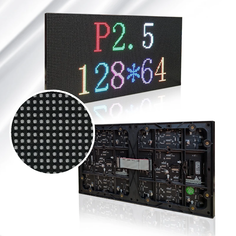 High Quality Indoor fullcolor smd panel led display screen module dot matrix p2.5 320x160mm