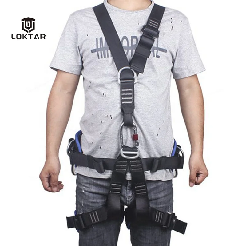 Full Body Safety Harness Belt CE Standard Rescue Safety Rock Mountain Access Climbing Harness