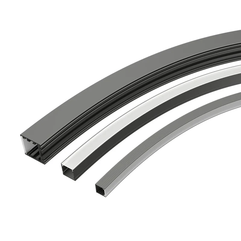 Led Aluminum Profile U/Y Type Aluminum Channel Diffuser Smd 2835 Ws2812B Led Strip Room Cabinet Layer Light Bars