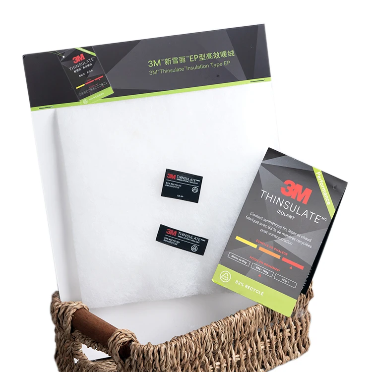 Type EP Factory OEM Winter Fibers Material Thin Insulating Padding 3M Thinsulate