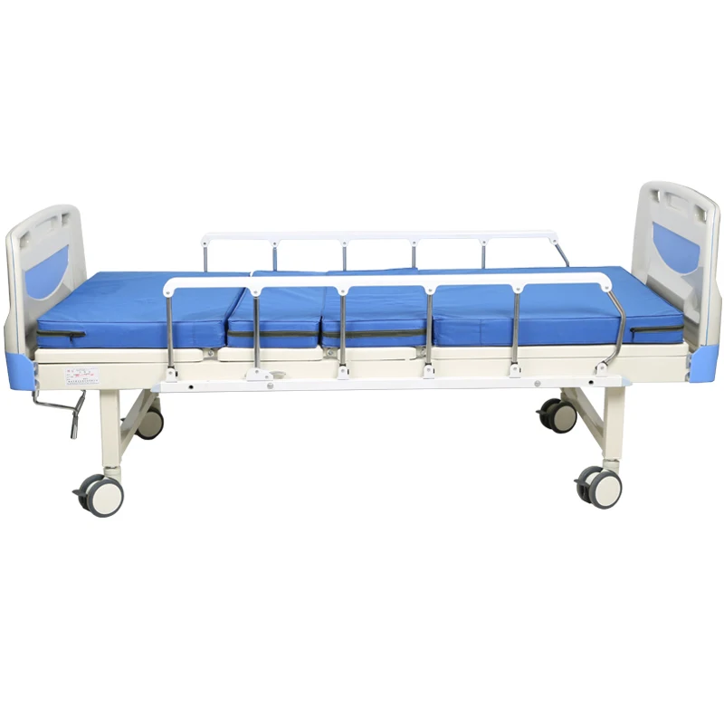 Bestseller Good Price Hospital Furniture Manufacturers Two Cranks Manual Medical Bed With 2 Functions