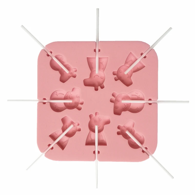 Reusable Cartoon Silicone Mold 3 Different Heart-shaped Jelly Molds Custard Pudding Mousse Cake Decoration baking Chocolate mold