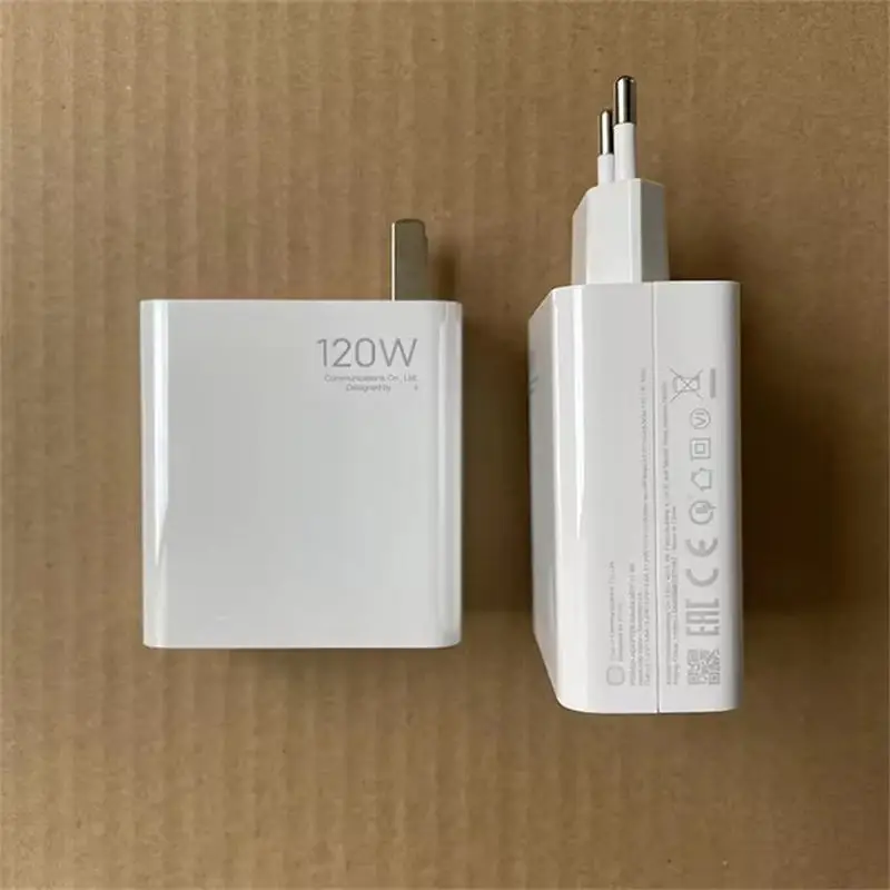 120W Super Fast Charging European and American British Standard Charger Suitable for Xiaomi 12 12Pro 67W Flash Charging Head