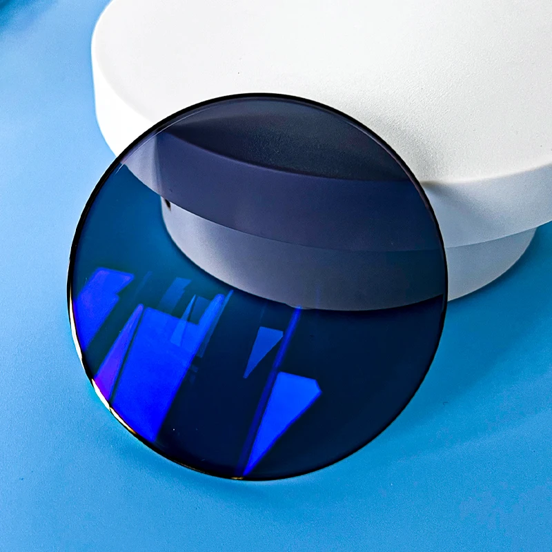 China Manufacture Hot Sell 1.59 Polycarbonate Blue Cut Photo Grey A+grade Uv420  Optical Eyeglass Lenses Made in China
