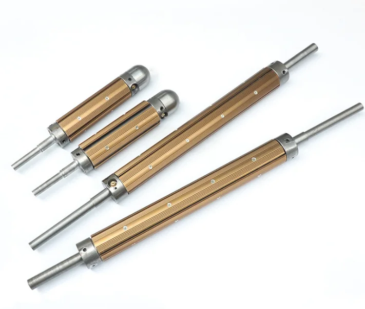 aluminum and steel key strip leaf type air expand inflatable shaft for  flexo graphic printing machine