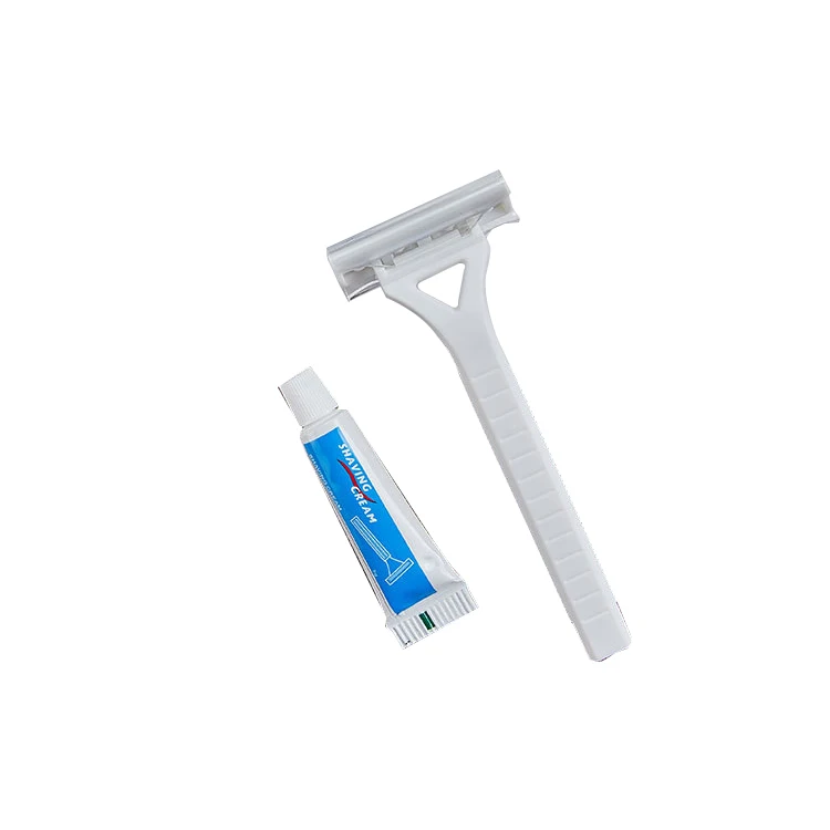 Luxury Hotel Amenities Suppliers Suite Room Soap Bars Kit Disposable Razor Shaving Cream Set