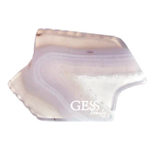 GESS Body Quartz Jade Stone Gua Sha Scraping Massage Board Tool Set gray agate