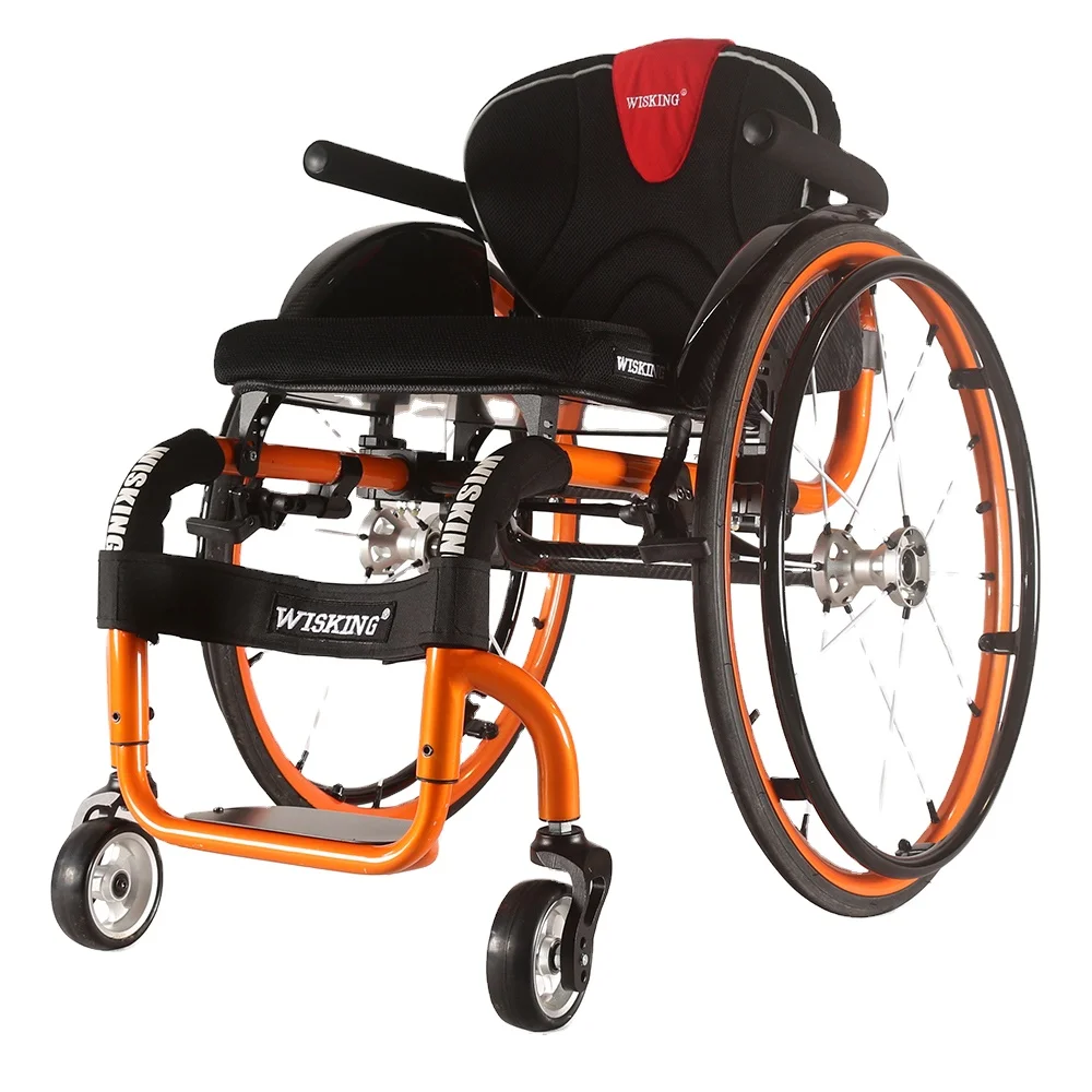 handicapped lightweight magnesium alloy with carbon fiber active leisure sports wheelchair with CE ISO for disabled