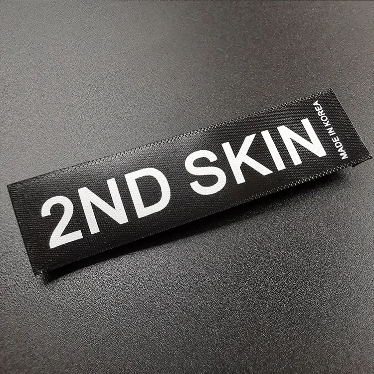 OEKO-TEX Wholesale Recycle Eco-friendly Deep Blue Non Woven Printing Label with Golden Logo