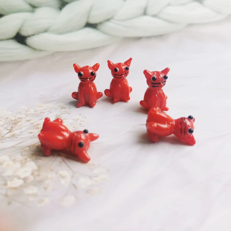 Lampworking loose beads murano glass animal beads