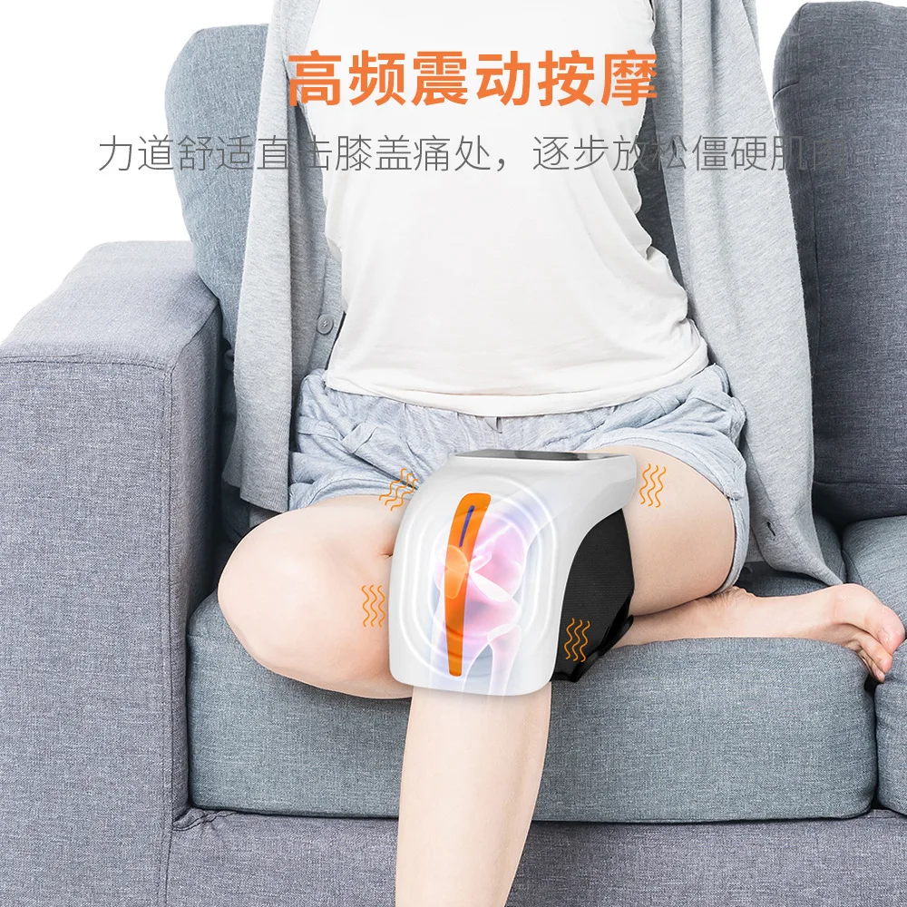 CE FCC ROSH  Lcd Touch Screen Cordless Pain Relief Infrared Laser Vibration Electric Heating Knee Massager