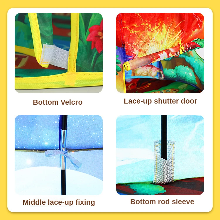 animal world Kids Tent Baby Game Children Birthday Gift Teepee House Outdoor Castle Playing Kids Tents Indoor Playhouse