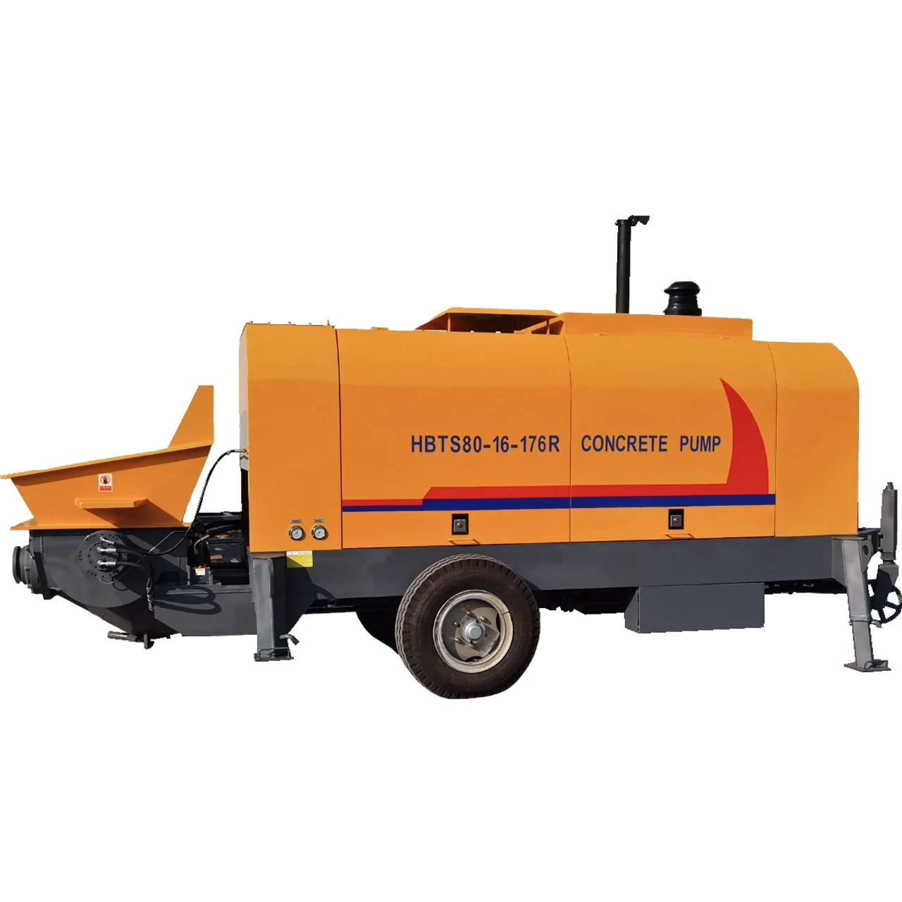 Electric 50m3/h concrete pump portable cement pump auto for ready concrete trailer mounted concrete pump