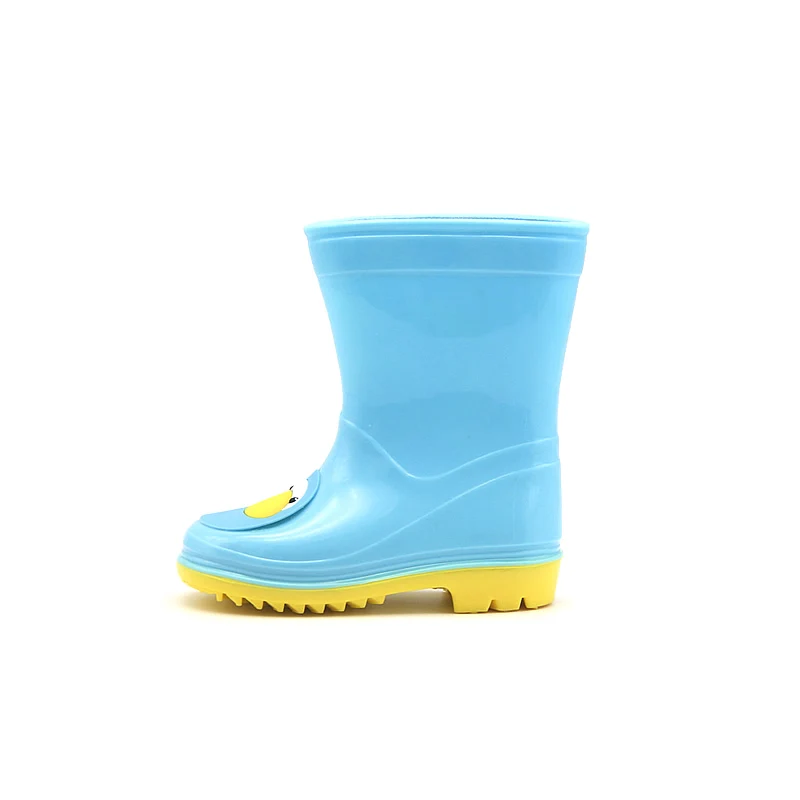 2022 Trendy children cute pattern waterproof jelly pvc rain boot for kids bota de chuva