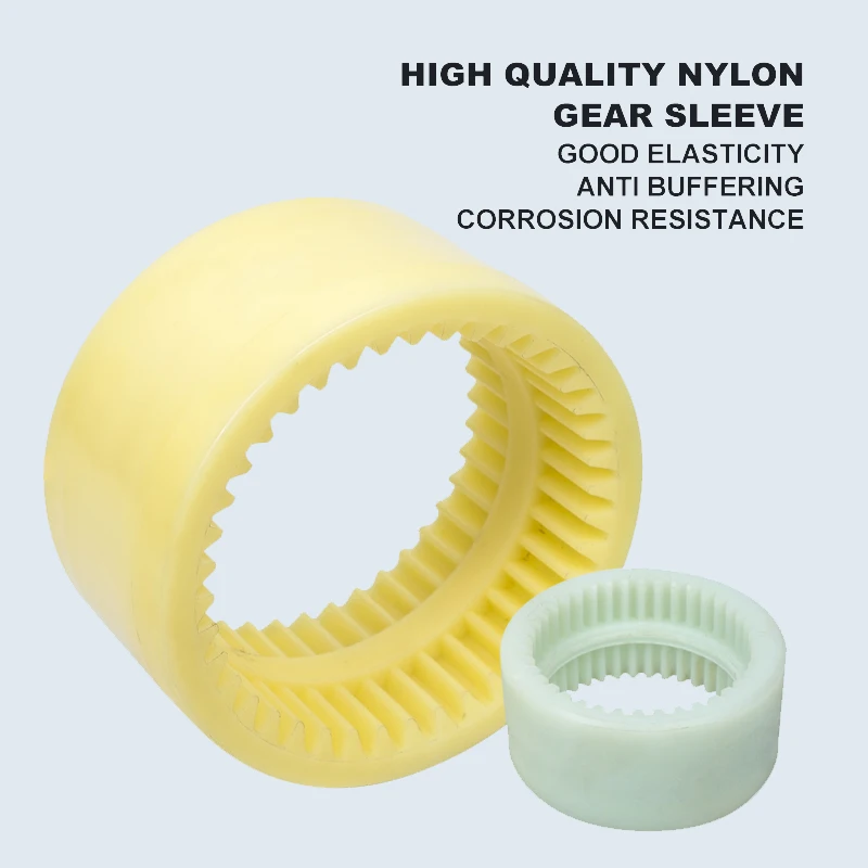 TGL Mighty Flexible Drum Type Industrial Gear Coupling Nylon Sleeve Drum Gear Coupling With Curved Tooth Drum 19 24 28 32 38 42