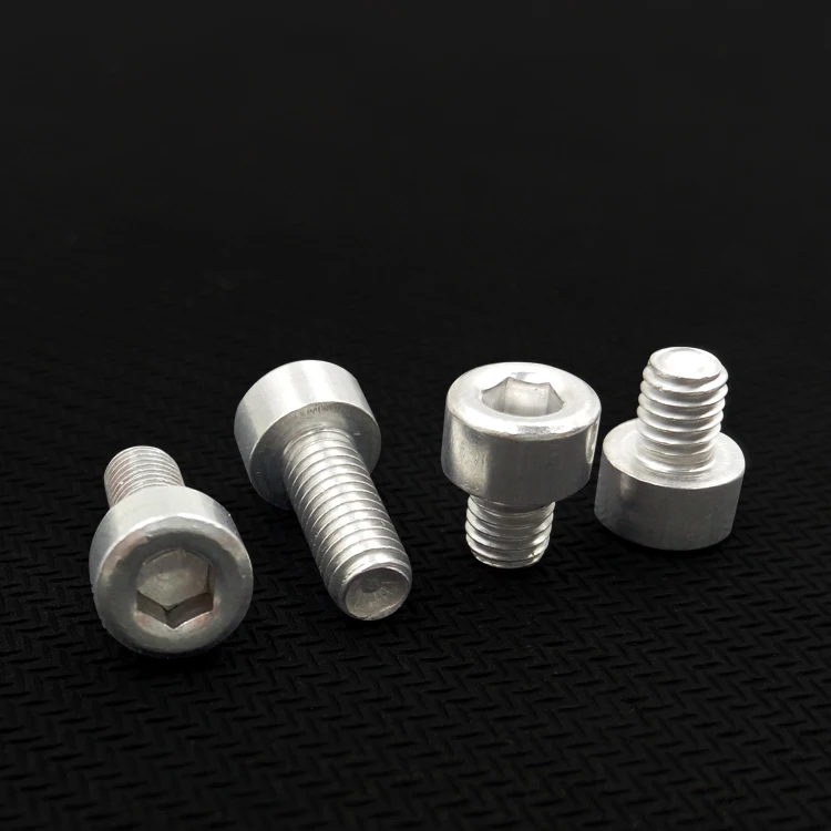 colored anodized al7075 al6063 3mm m2m3m4 allen aluminum socket head cap screw