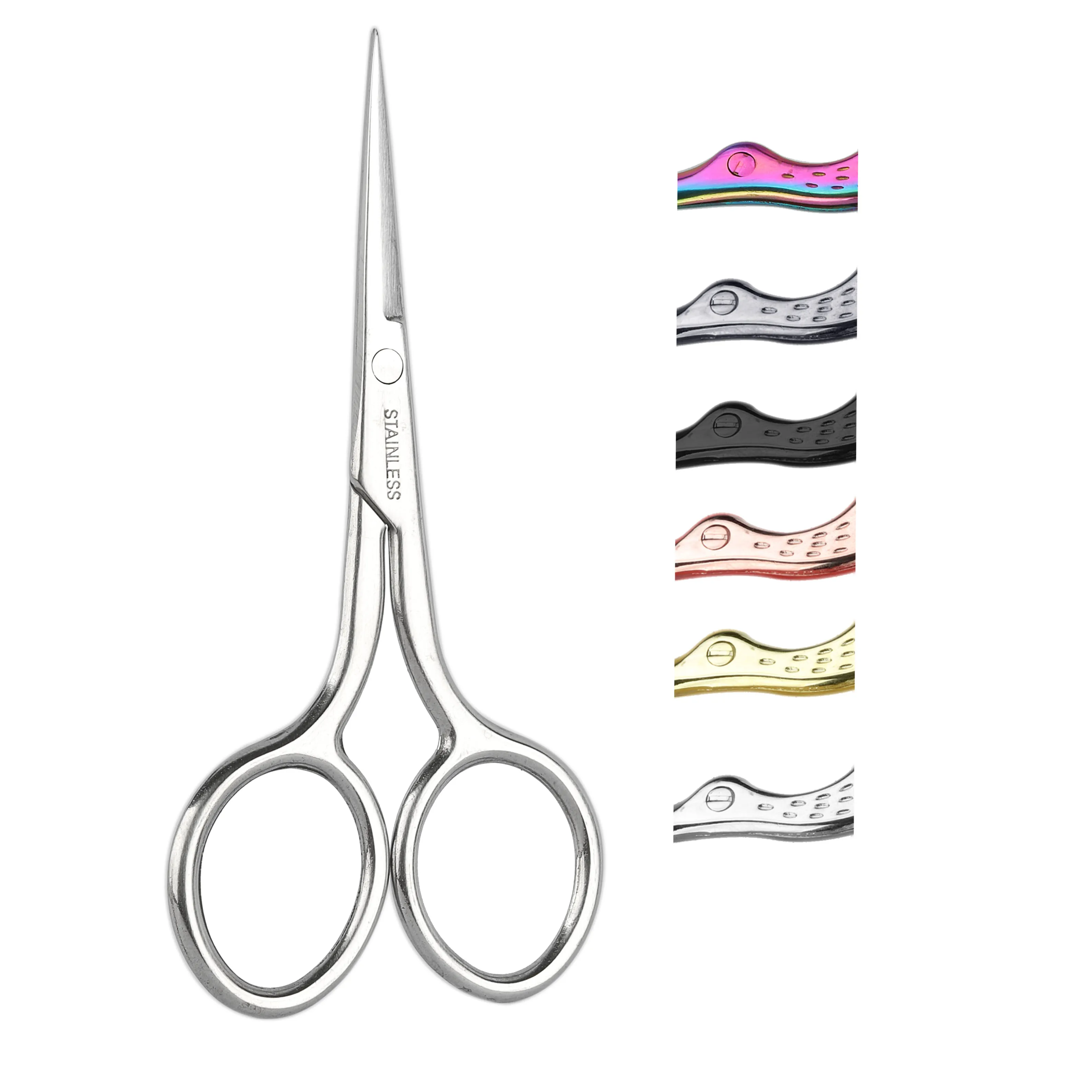 Hot Sale Stainless Steel Nail Cutter Scissors Professional  Eyebrow Cutting Scissor Manicure Scissors