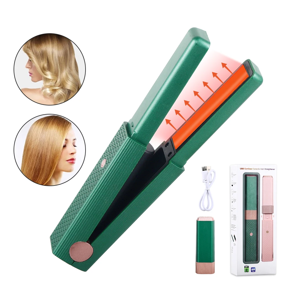 Professional Cordless Flat Iron USB Travel Iron Mini Hair Straightener New Design  Hair Straightener