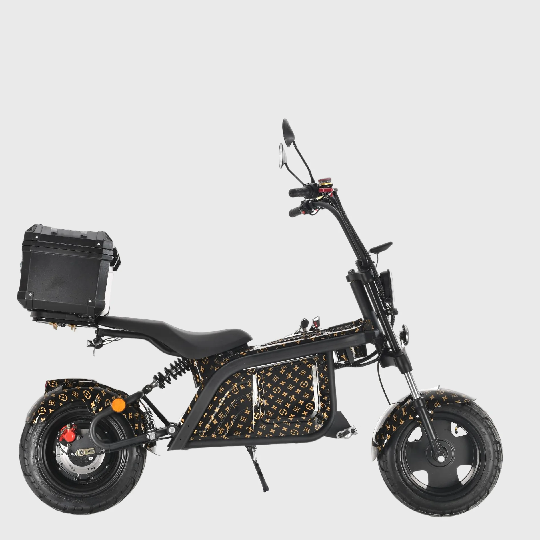 EEC COC Electric Bicycle Citycoco Scooter 1500W 60V 12Ah Battery Electric Motorcycles