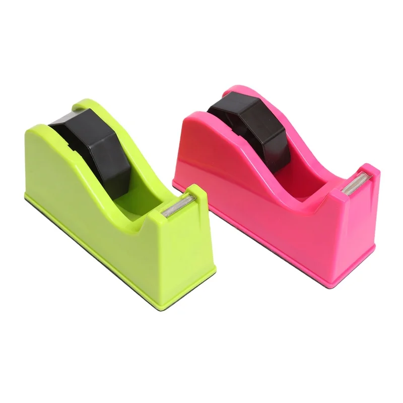 Practical Office And School Tool  20032 Plastic Transparent Tape Dispenser Colorful Tape Dispenser