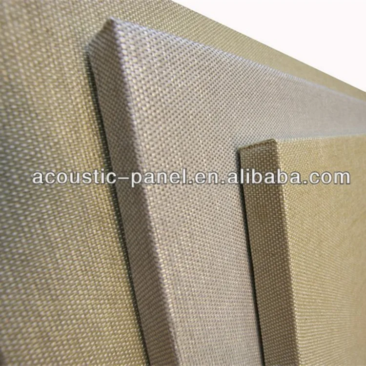 Velvet Sound Absorbing Fabric Covered Wall Panel Fabric Acoustic Panel Cloth Finish Fiberglass Panels For Hotel