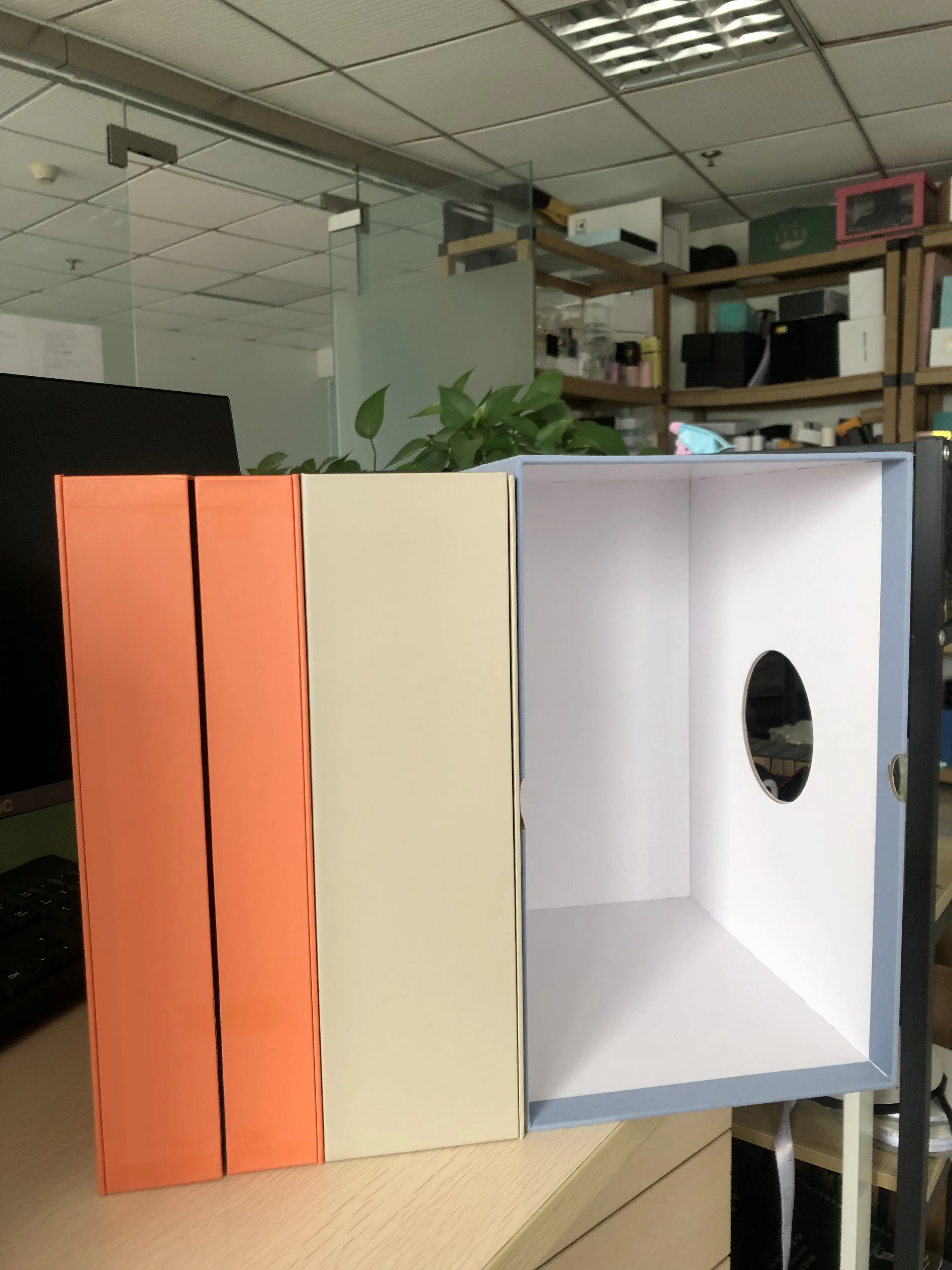 Cardboard Savor Folder Paper Baby Memory Organizer Calendar Gift Box Empty Infant Baby Products Keepsake Envelope Packaging Box