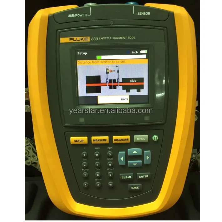 activated electronic inclinometer Fluke 830 single laser precision alignment system  Laser Shaft Alignment Tool