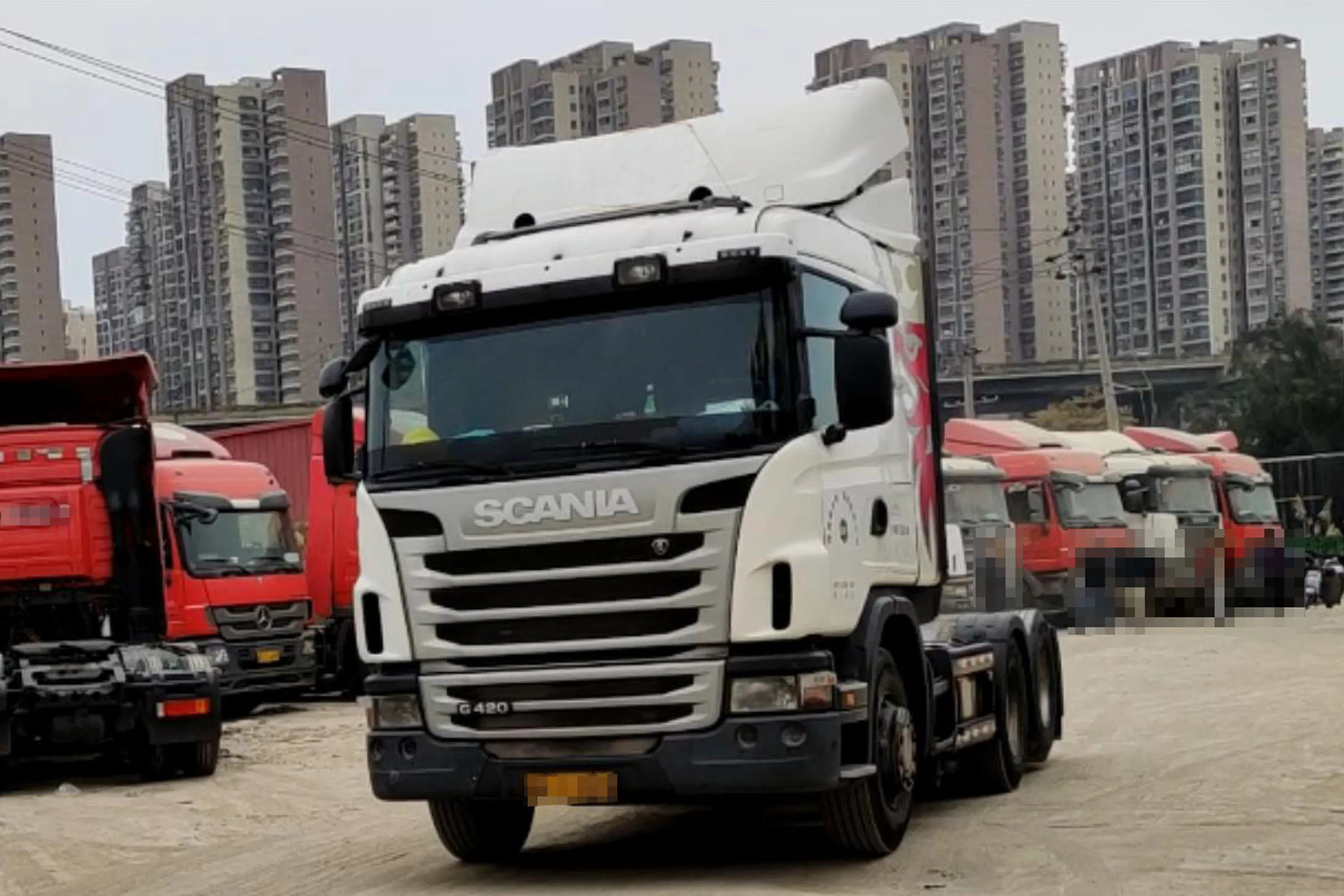  2012 Euro 3 б/у scania G420 тягач-поворотный тягач 460hp 6x2R тележка цена на