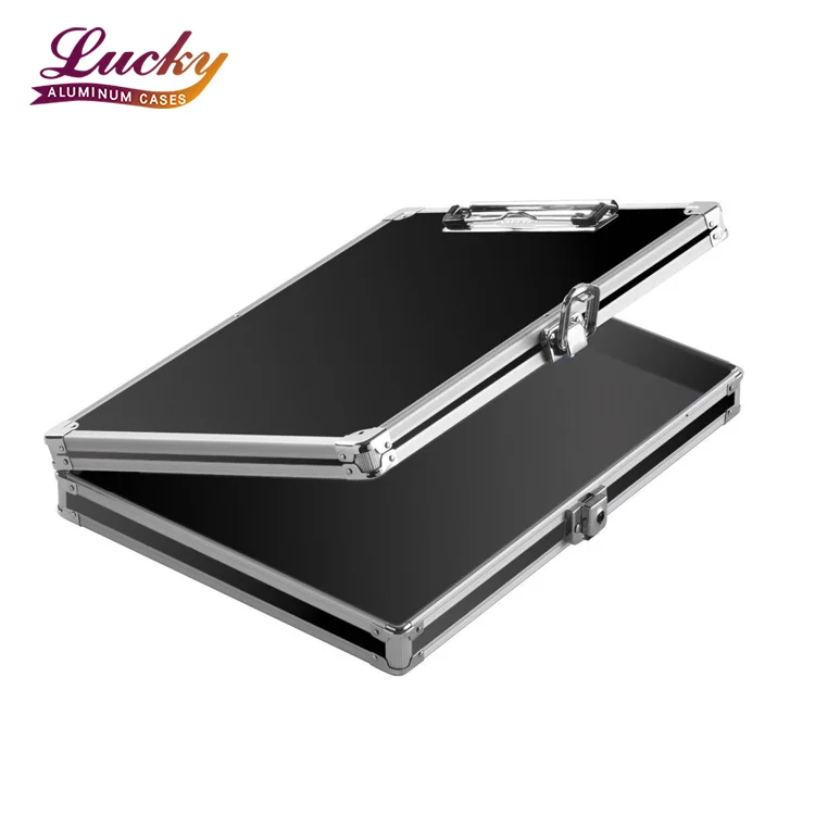 Professional aluminum case large capacity aluminum attache case classic aluminum briefcase for laptop and documents