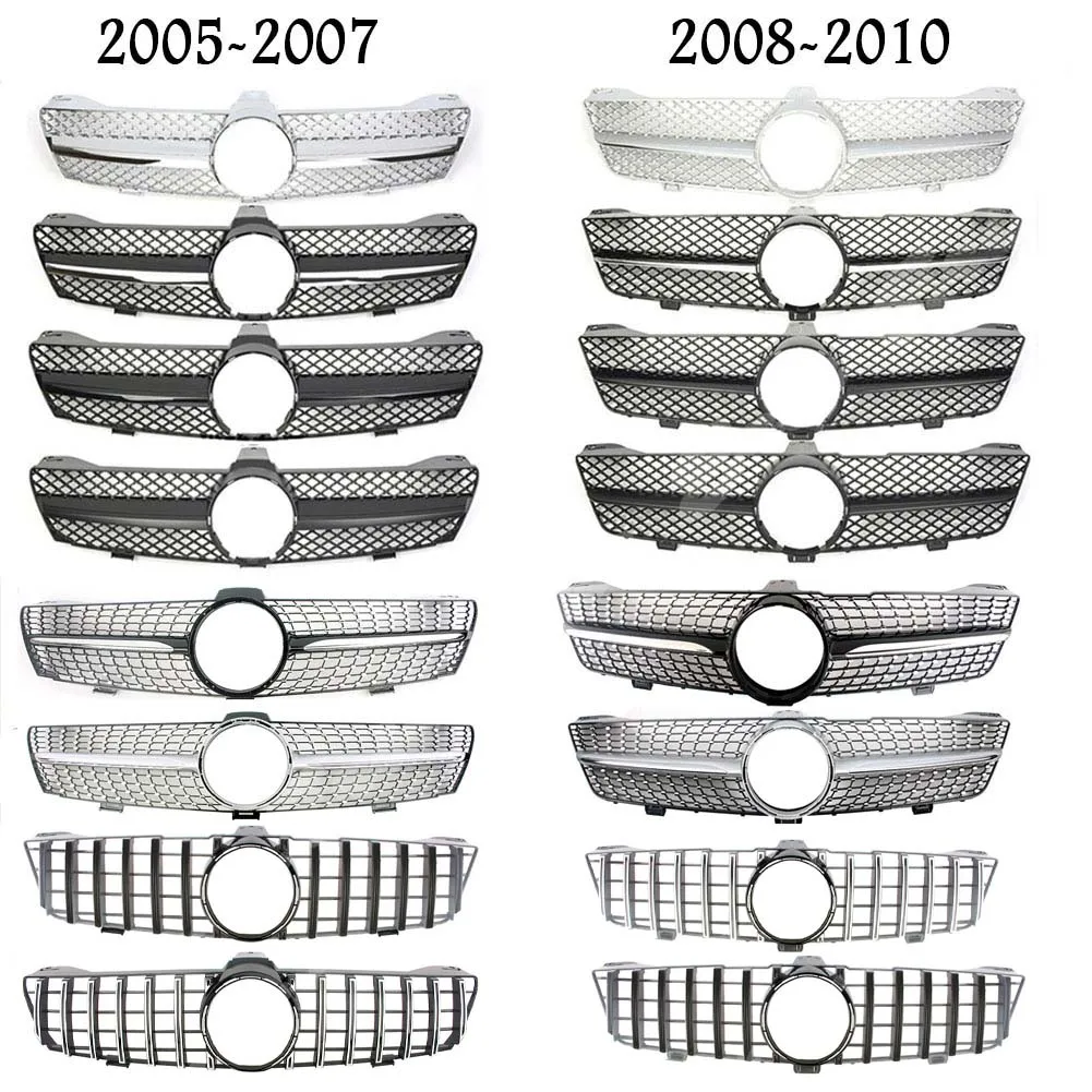 Car Front Grille Grills Front Bumper Grill For Mercedes Benz W219 CLS Class 2005-2007 2008-2010
