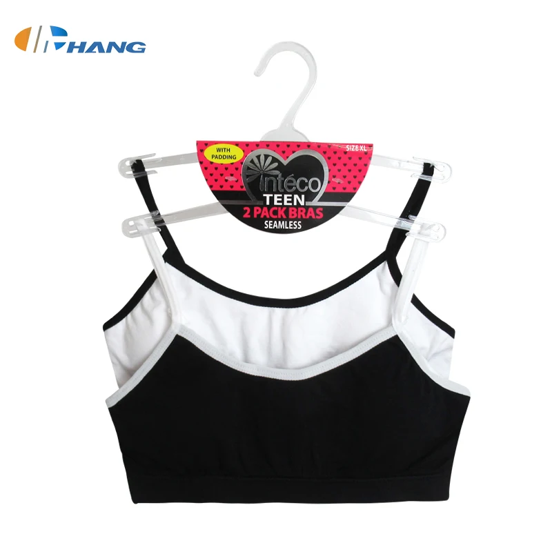 Teenage Girls Underwear Child Young Girl Tank Tops Solid Soft Padded Cotton Thin Cup Small Bra With Adjustable shoulder strap