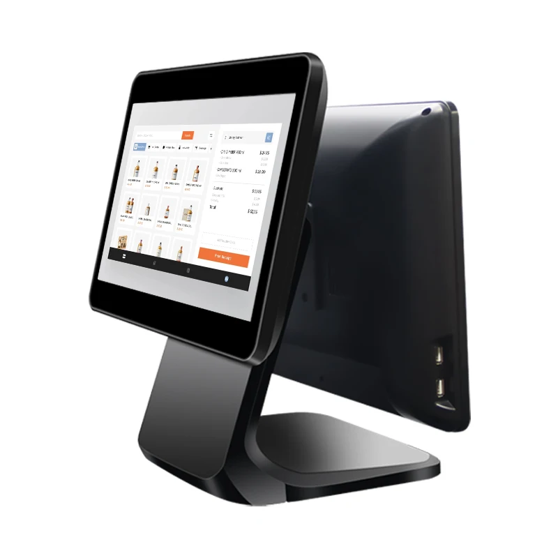 Hot Sale POS AIO Android Tablet Desktop 15.6 Inch 13.3 inch i3 i5 Win 10 Dual Touch Screen Computer Retail POS Systems