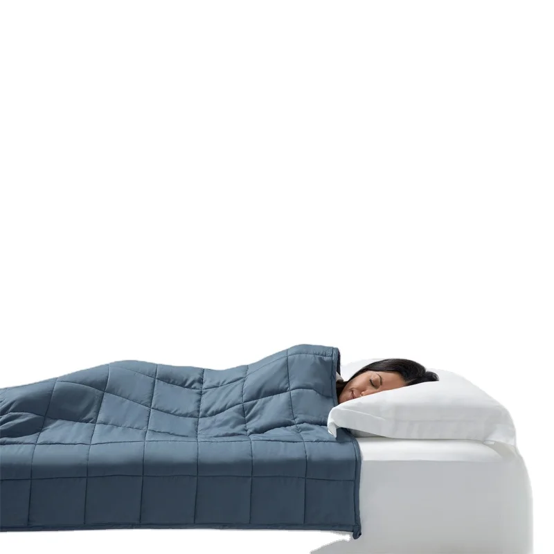 Factory Custom Lap Cooling Bamboo Weighted Blanket blankets dropshipping for Adults&Kids Cotton Woven Portable Use for Autism