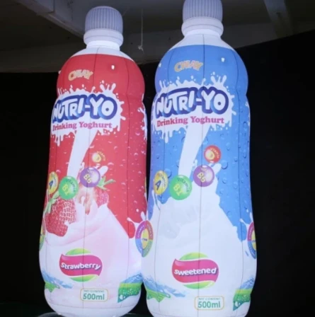 Transparent Inflatable Water Bottle Advertising Inflatable Drink Bottle Balloon for Outdoor